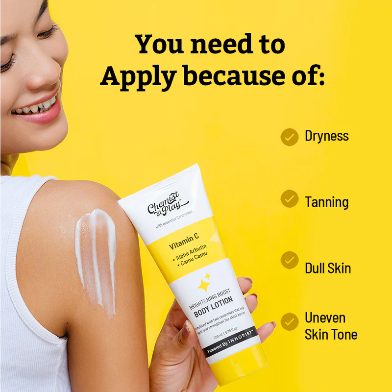 Chemist at Play Brightening Body Lotion with Ceramides 200ml - Image 2