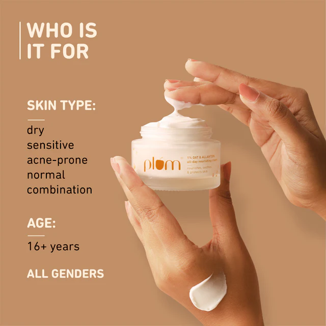 1% Oat & Allantoin Nourishing Face Cream with Vitamin E - Image 7