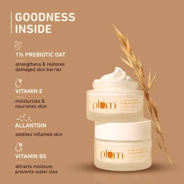 1% Oat & Allantoin Nourishing Face Cream with Vitamin E - Image 6