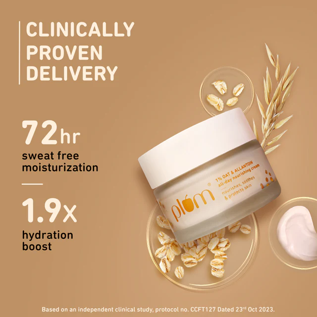 1% Oat & Allantoin Nourishing Face Cream with Vitamin E - Image 8