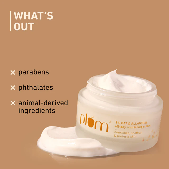 1% Oat & Allantoin Nourishing Face Cream with Vitamin E - Image 2