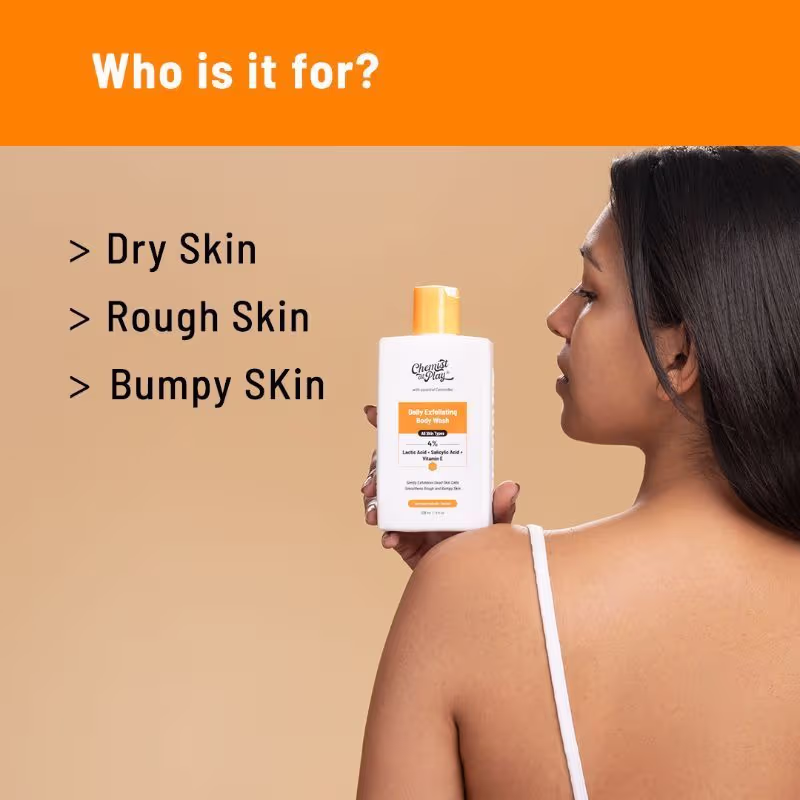 Chemist At Play Exfoliating Body Wash | Shower Gel with 4% Lactic Acid, Salicylic Acid & Vitamin E 236ml - Image 5