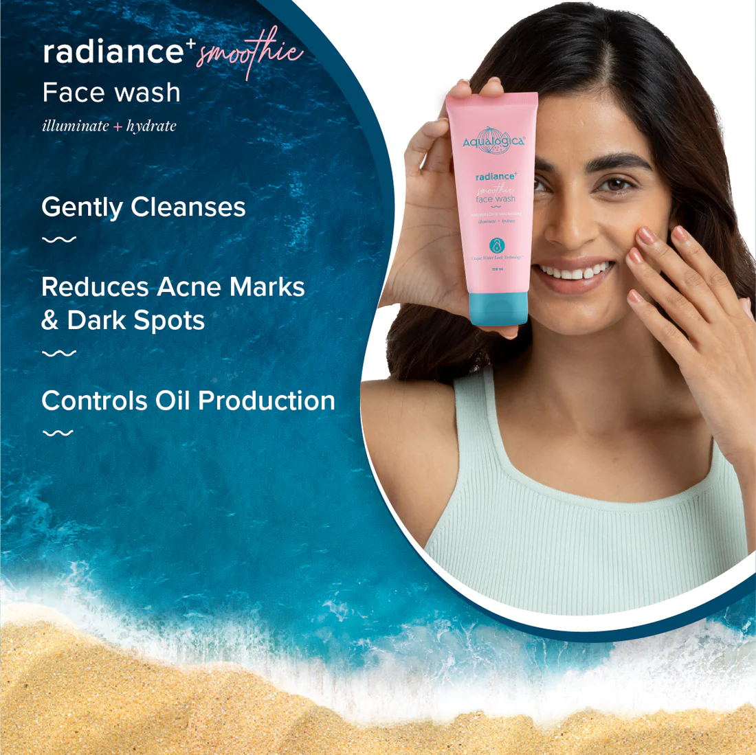 Radiance+ Smoothie Face Wash with Watermelon & Niacinamide for Clear & Oil-Free Skin - 100ml - Image 4
