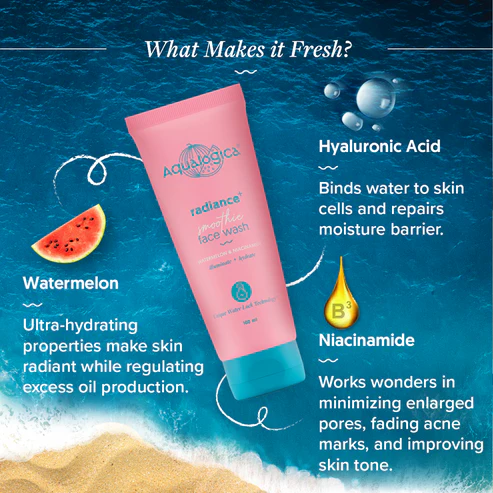 Radiance+ Smoothie Face Wash with Watermelon & Niacinamide for Clear & Oil-Free Skin - 100ml - Image 3