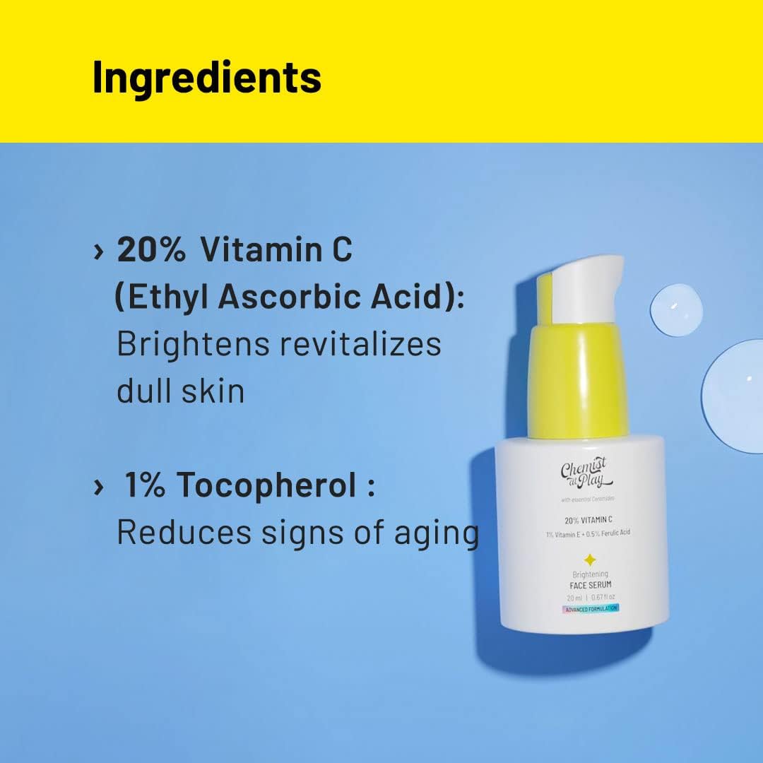 Chemist at Play 20% Vitamin C Face Serum 20ml - Image 2