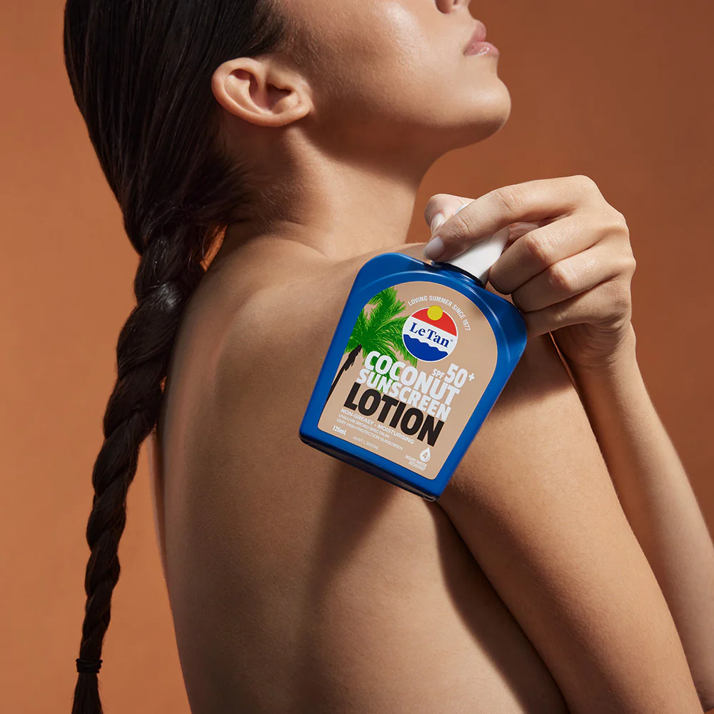 LE TAN SPF50+ Coconut Sunscreen Lotion 125ml - Image 2