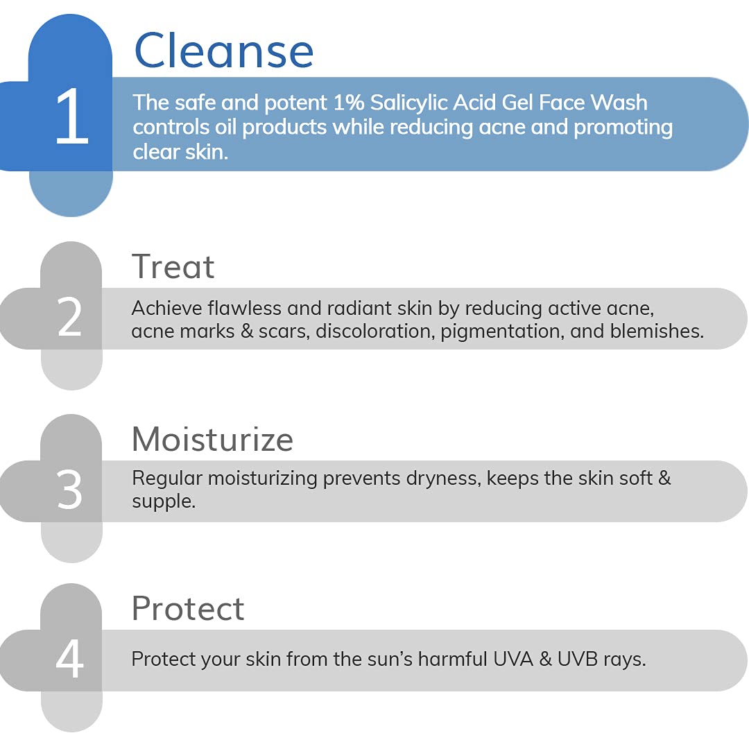 The Derma Co. 1% Salicylic Acid Gel Face Wash 100ml - Image 6