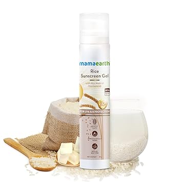 Mamaearth Rice Sunscreen Gel With SPF 50 PA +++ with Rice Water | for all skin types - 50 g - Image 2