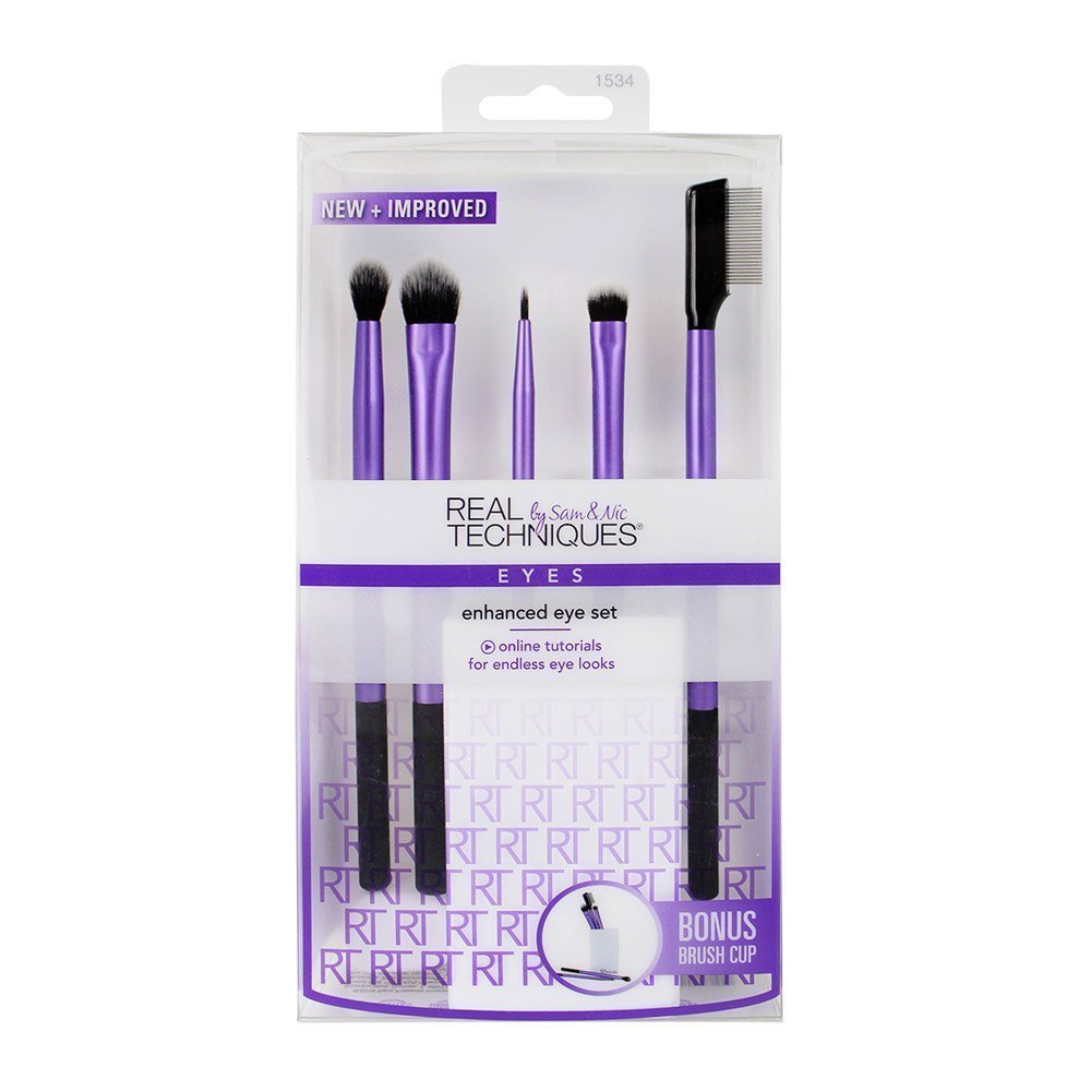 Real Techniques Professional Eyeshadow Blending Makeup Brush Set, Set of 5