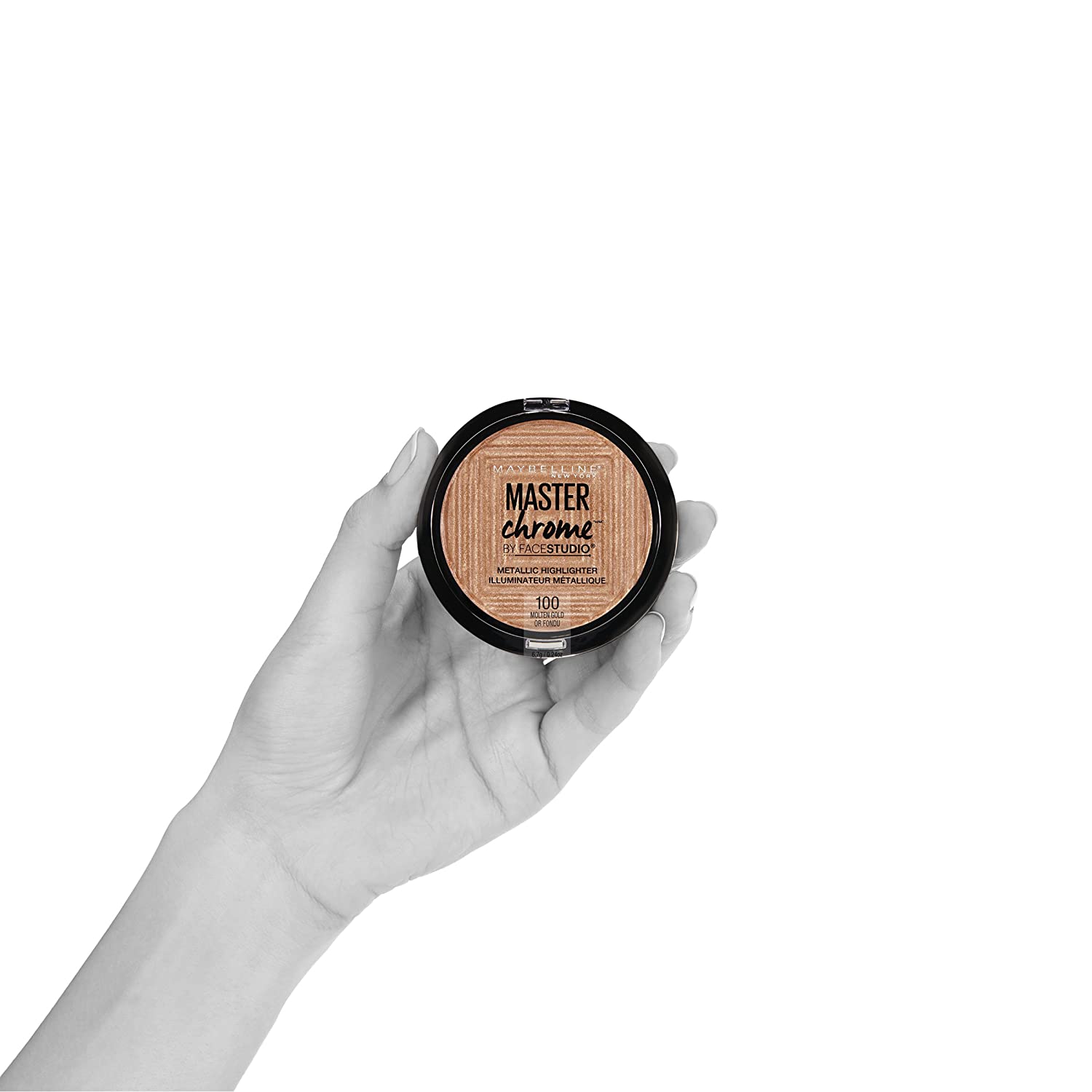 Maybelline FaceStudio Master Chrome Metallic Highlighter - Molten Gold 100 - Image 8