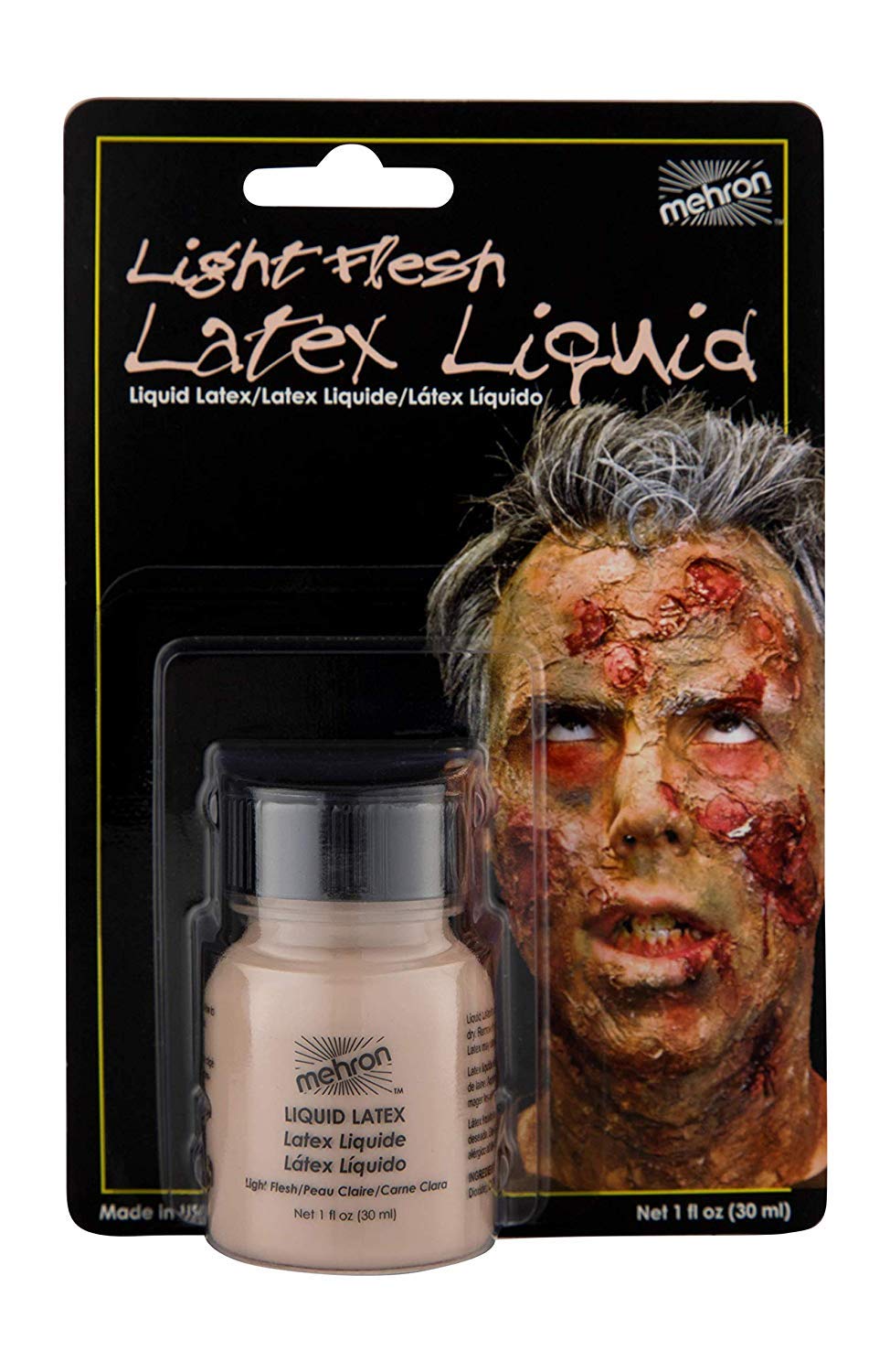 Mehron Makeup Liquid Latex (1 oz) (Light Flesh)