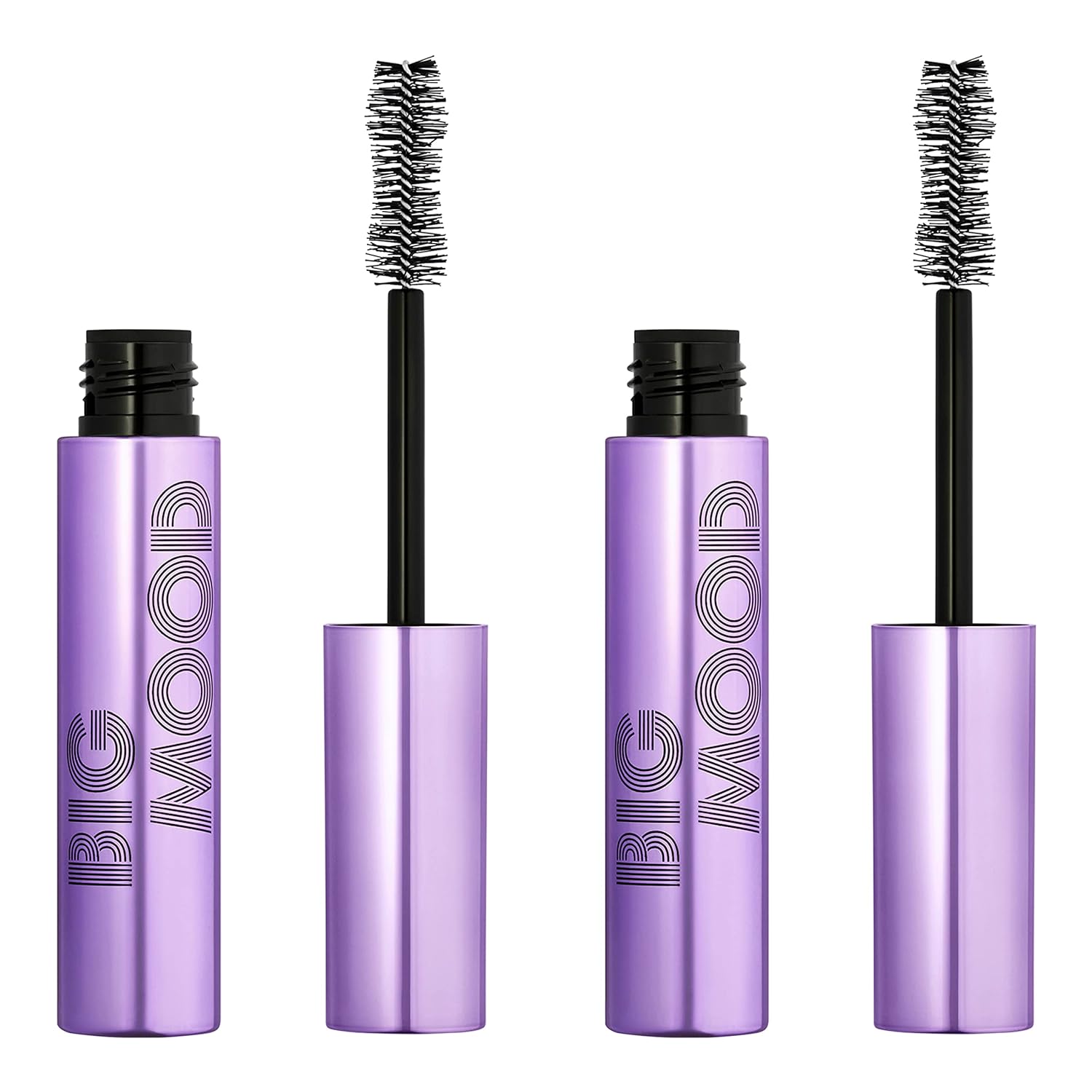 e.l.f. Big Mood Mascara, Black, 0.30 fl Oz (2-Pack)