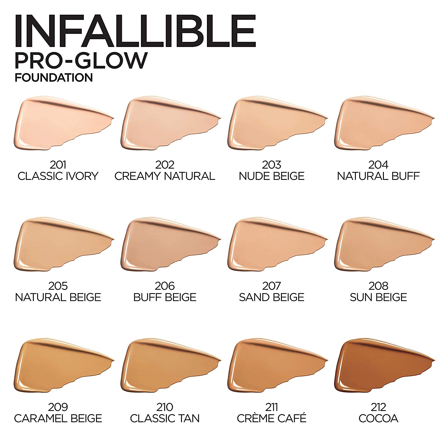 L'Oreal Paris Makeup Infallible Up to 24HR Pro-Glow Foundation, 205 Natural Beige, 1 fl. oz. - Image 4