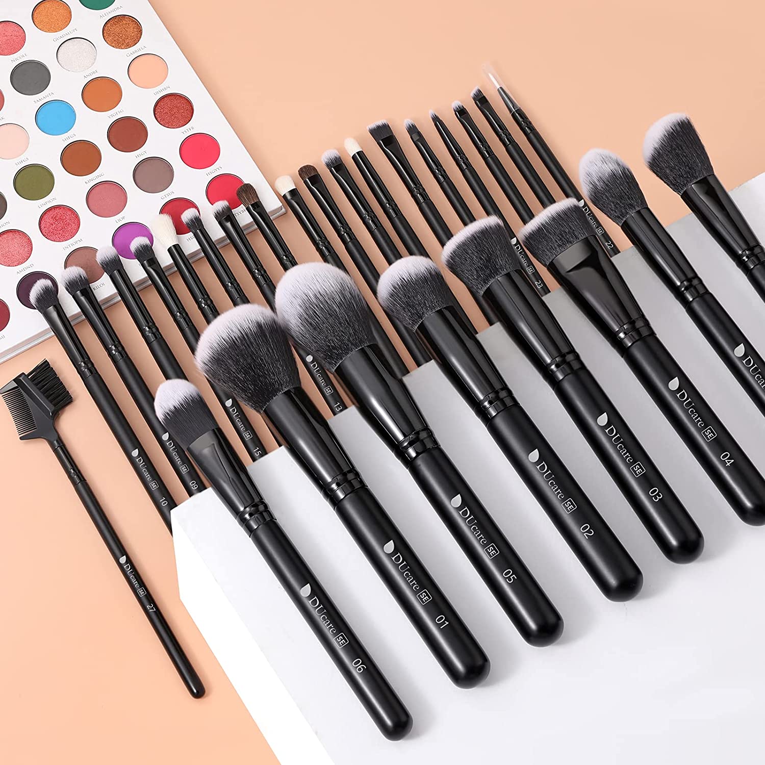 Du Care 27 Pieces Professional Makeup Brushes SET - Image 6