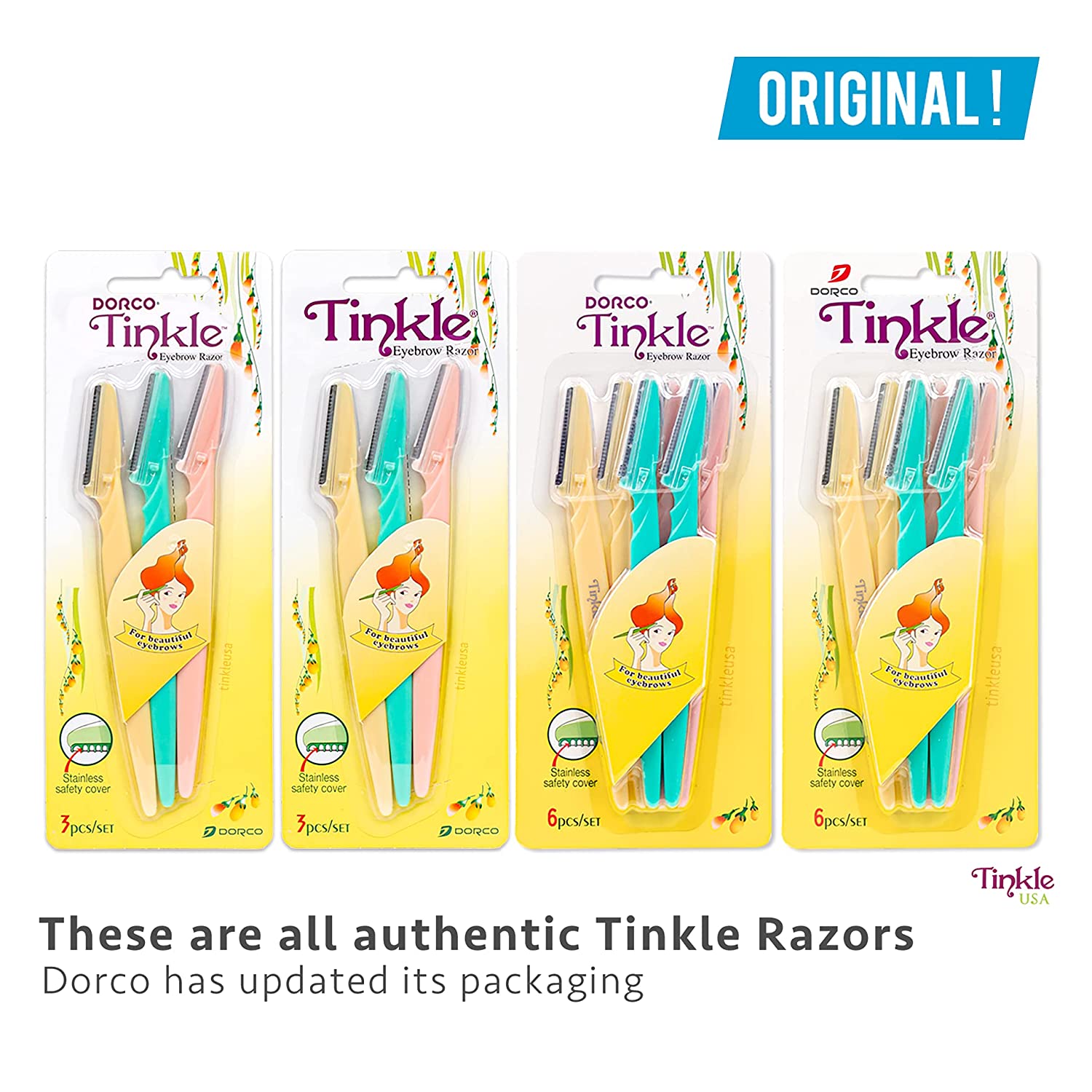 Tinkle Eyebrow Razor Shaper 3pcs - Image 4