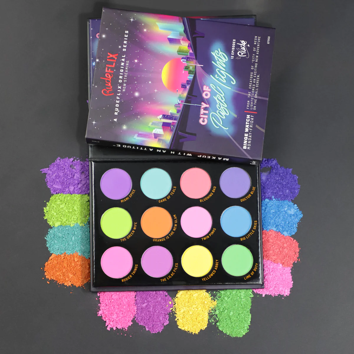 City of Pastel Lights - 12 Pastel Pigment & Eyeshadow Palette - Image 5