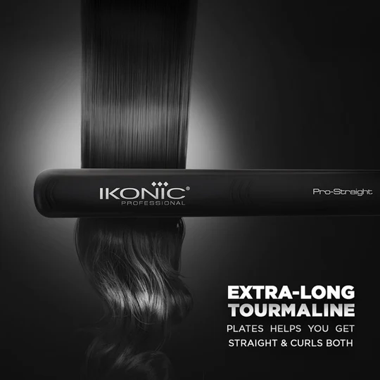 IKONIC HAIR STRAIGHTENER - PRO STRAIGHT BLACK - Image 3
