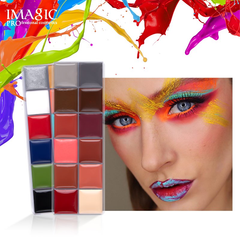 Face Body Paint IMAGIC Brand 12 Flash Colors case Halloween Party Fancy Dress Tattoo Oil Painting Art Beauty - Image 6