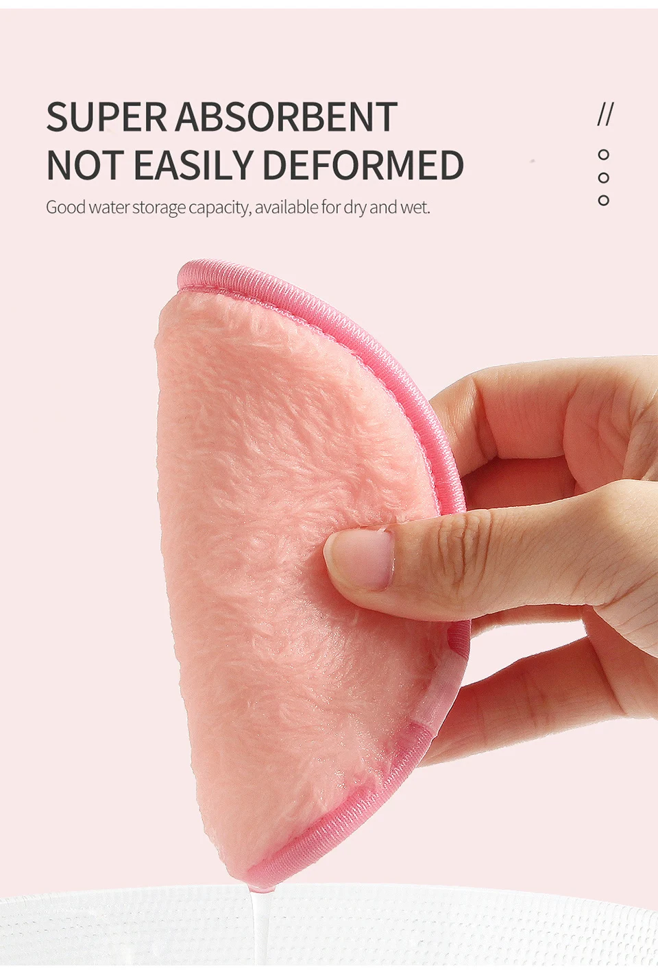 2PCS Makeup Remover Pads Microfiber Reusable Face Towel Make-up Wipes Cloth Cotton Reusable Pads Skin Care Cleaning Puff - Image 3