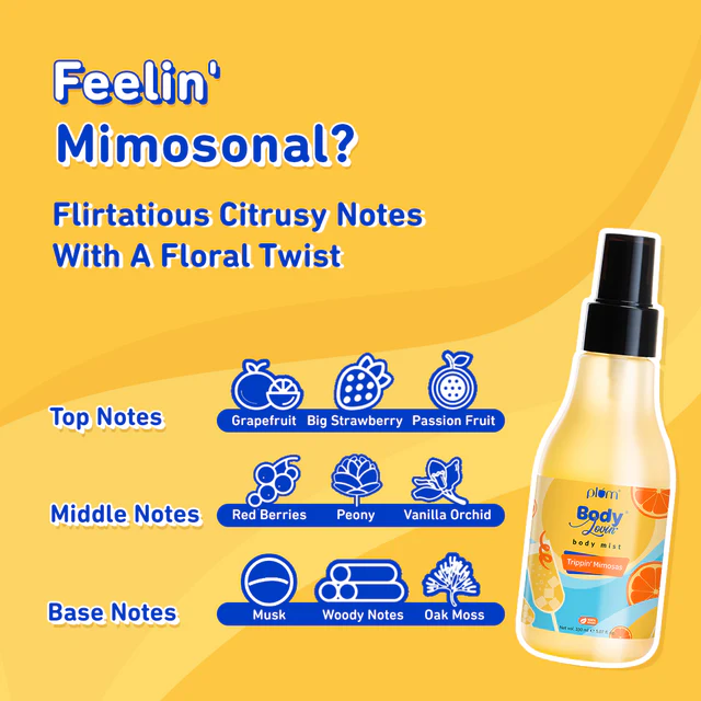Plum BodyLovin' Trippin' Mimosas Body Mist 100ml - Image 3
