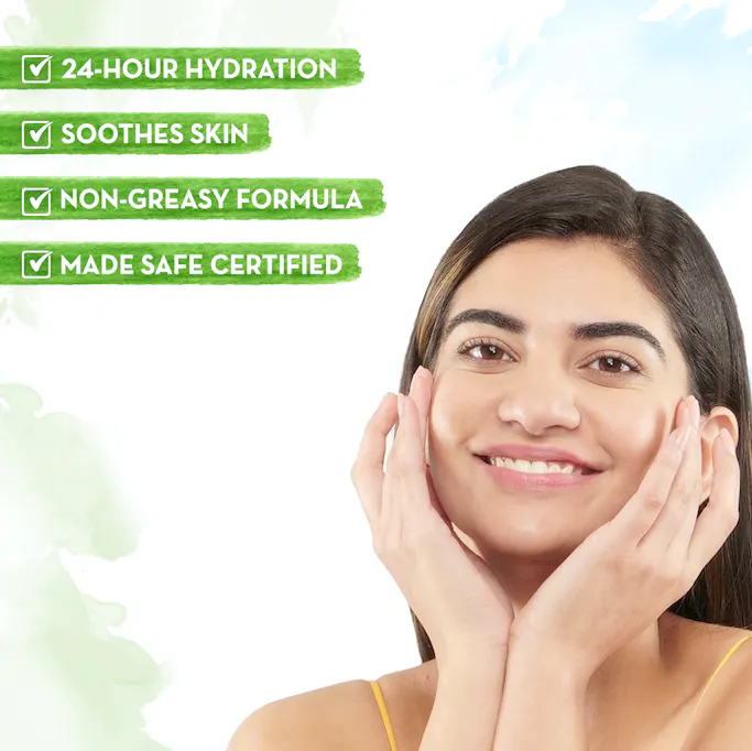 Aloe Vera Oil-Free Face Moisturizer with Aloe Vera & Ashwagandha for a Youthful Glow – 80 g - Image 3