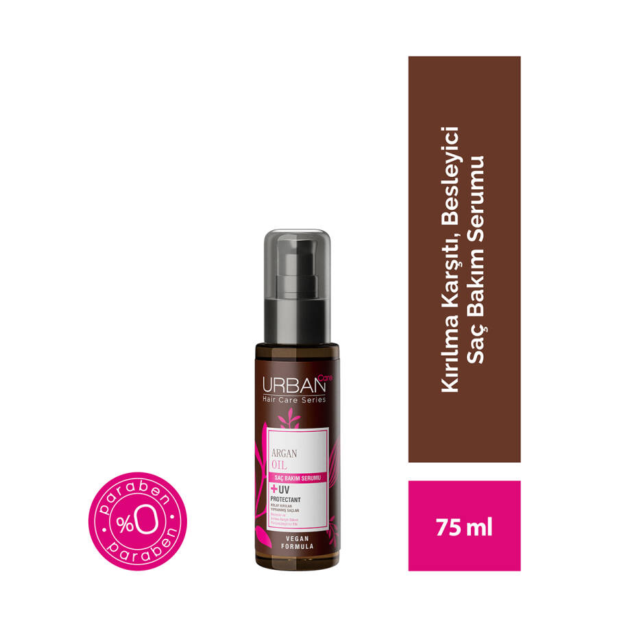 URBAN CARE Argan Oil & Keratin Hair Care Serum 75ml - Image 2