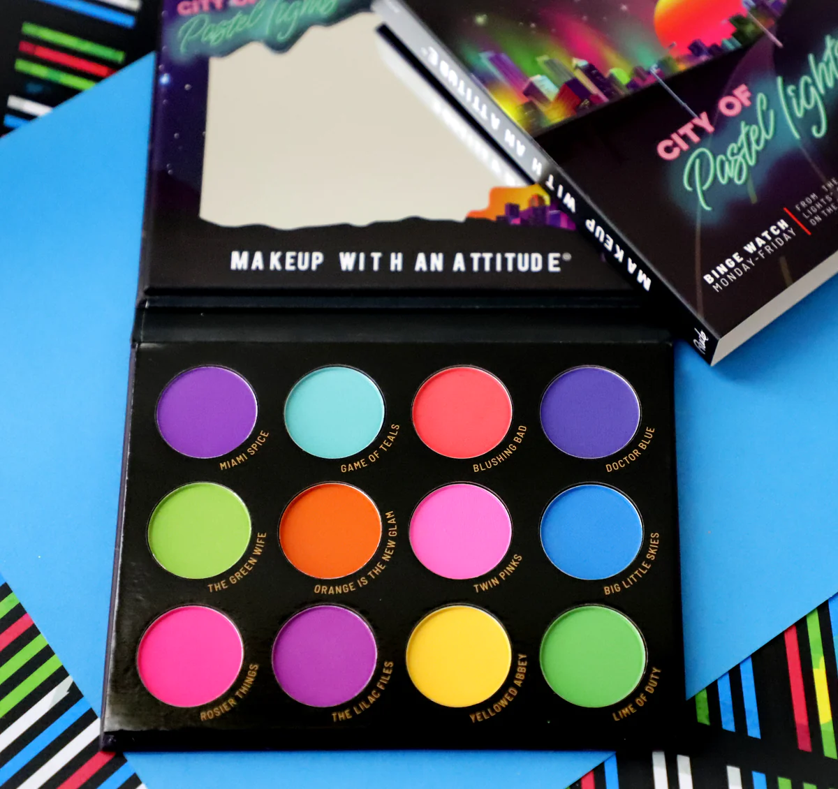 City of Pastel Lights - 12 Pastel Pigment & Eyeshadow Palette - Image 3