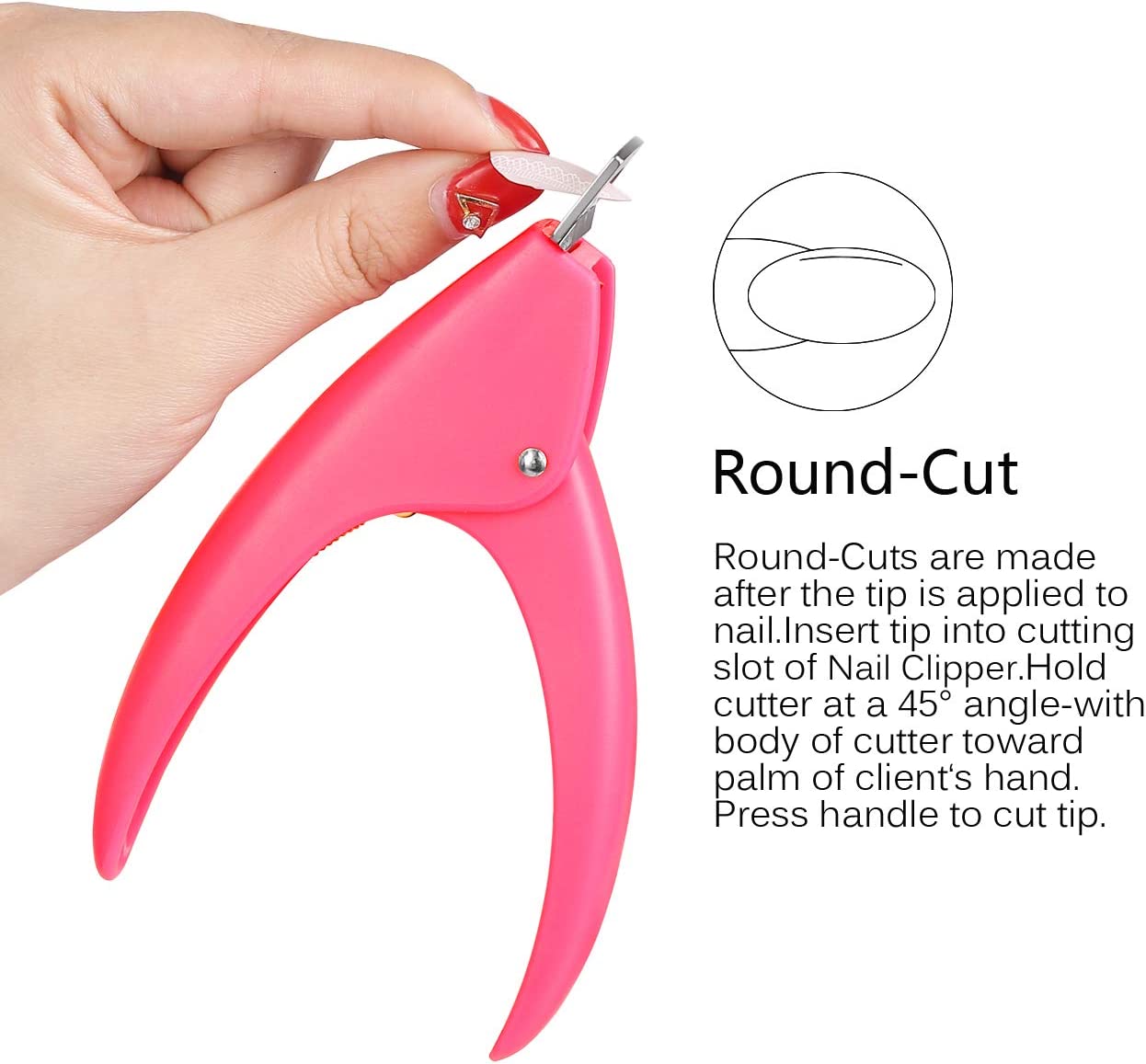 Acrylic Nail Cutter False Nails Clipper Adjustable Fake Nail Clippers Nail Tip Trimmer for Artificial Nail Art Manicure Tools Clip Tool (available in different colors). - Image 2