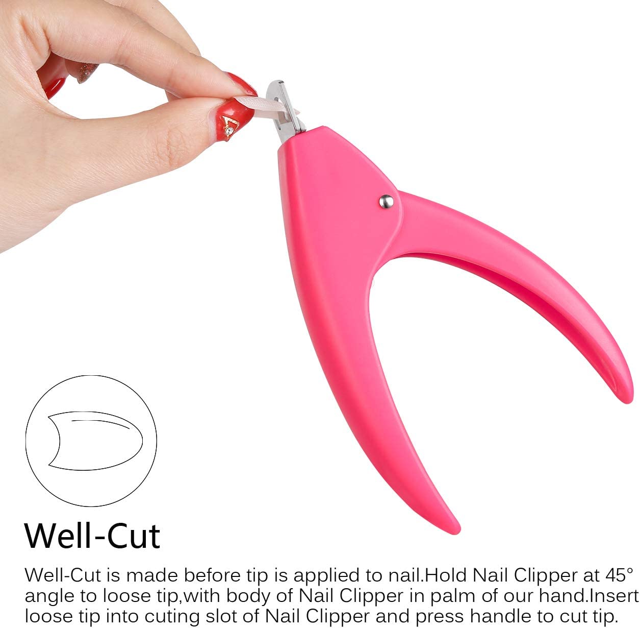 Acrylic Nail Cutter False Nails Clipper Adjustable Fake Nail Clippers Nail Tip Trimmer for Artificial Nail Art Manicure Tools Clip Tool (available in different colors). - Image 4