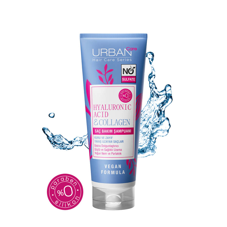 URBAN CARE Hyaluronic Acid & Collagen Hair Care Shampoo - Image 2