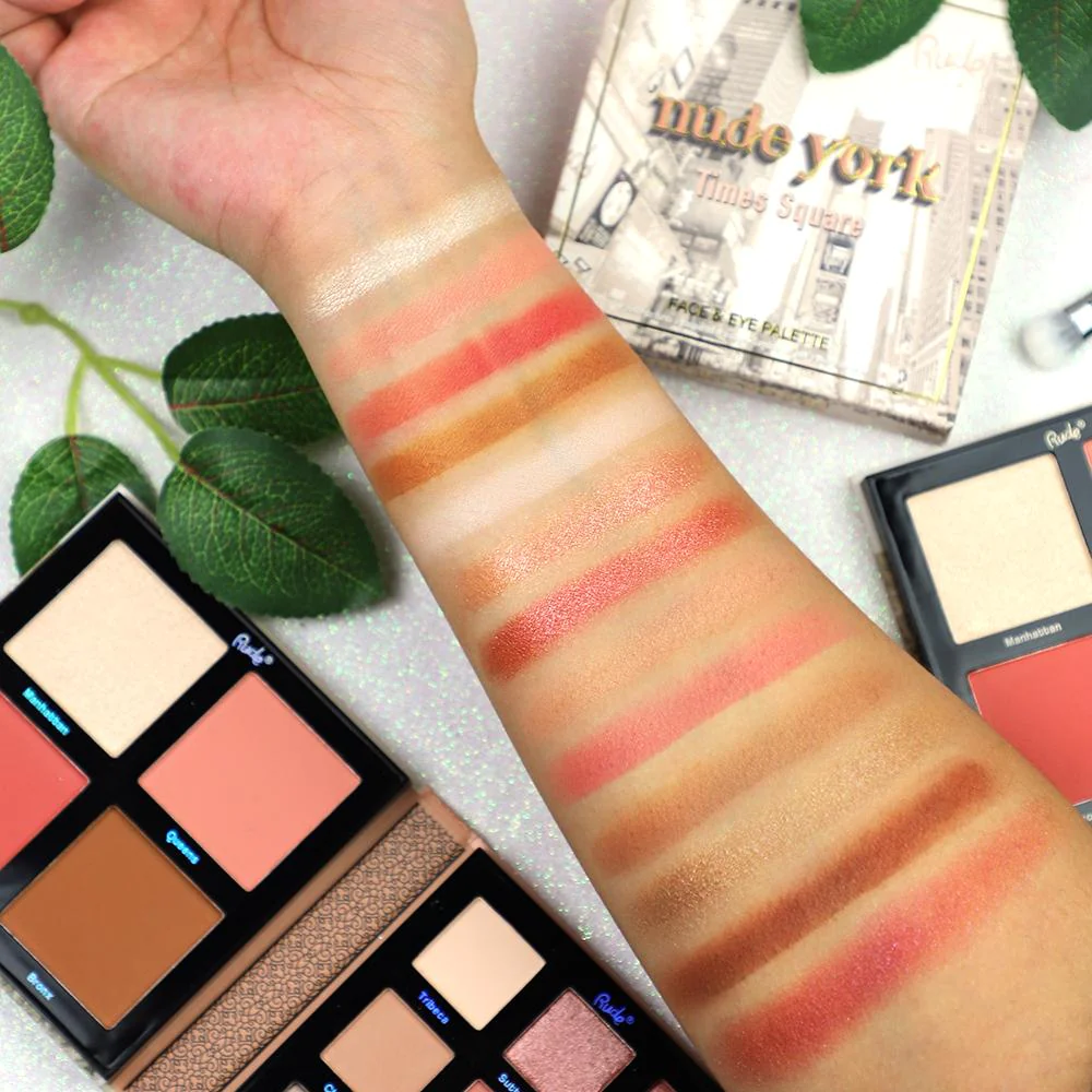 RUDE- Nude York & Nude Orleans Face & Eyeshadow Palette - Image 4