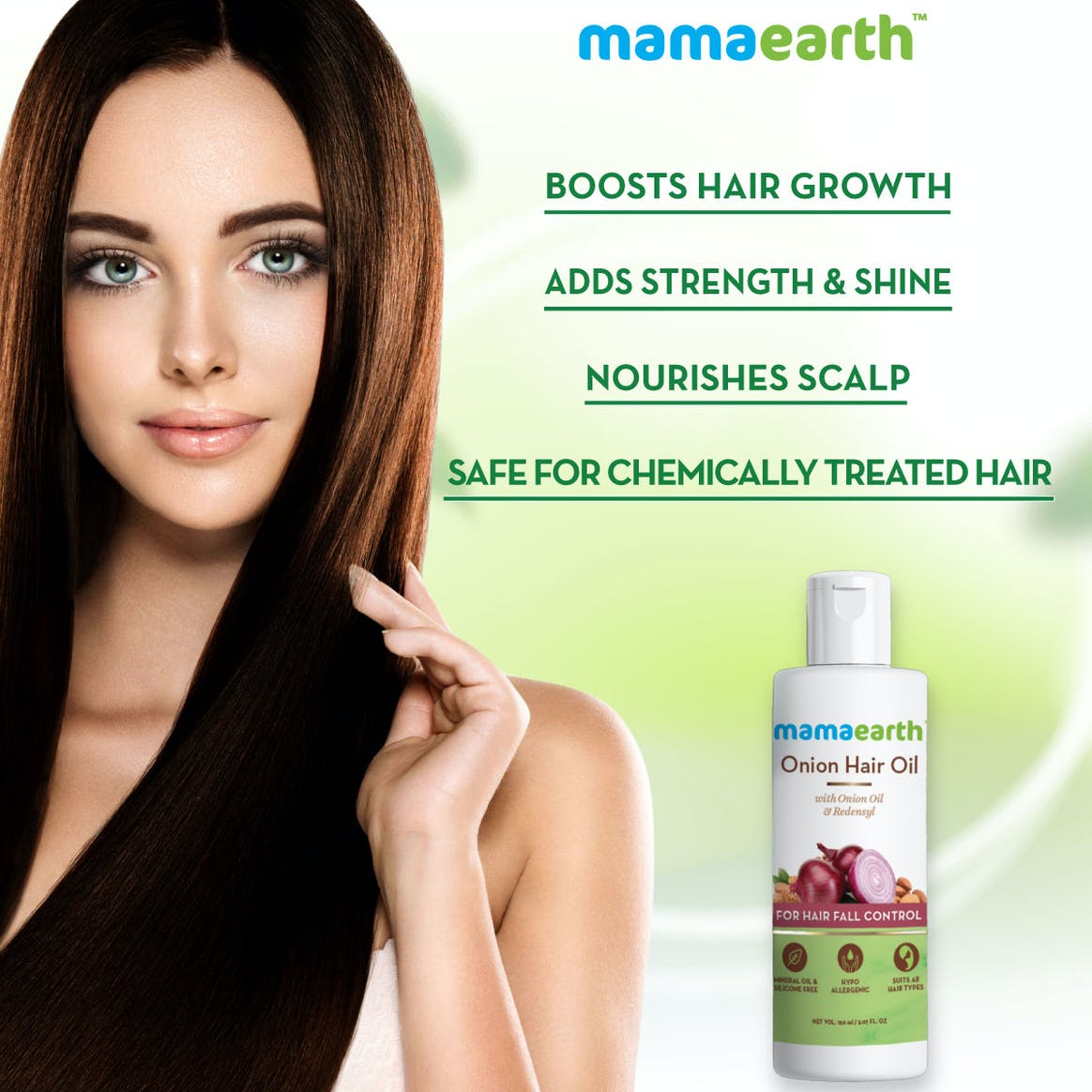 Onion Hair Oil for Hair Regrowth and Hair Fall Control with Redensyl, 150ml - Image 2