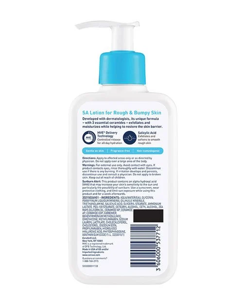 CeraVe SA Lotion for Rough & Bumpy Skin 8 ounce - Image 2
