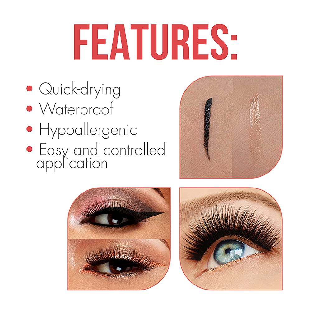 DUO Adhesives 2-in-1 Brush On Clear & Dark Adhesive 0.18 oz - Image 4