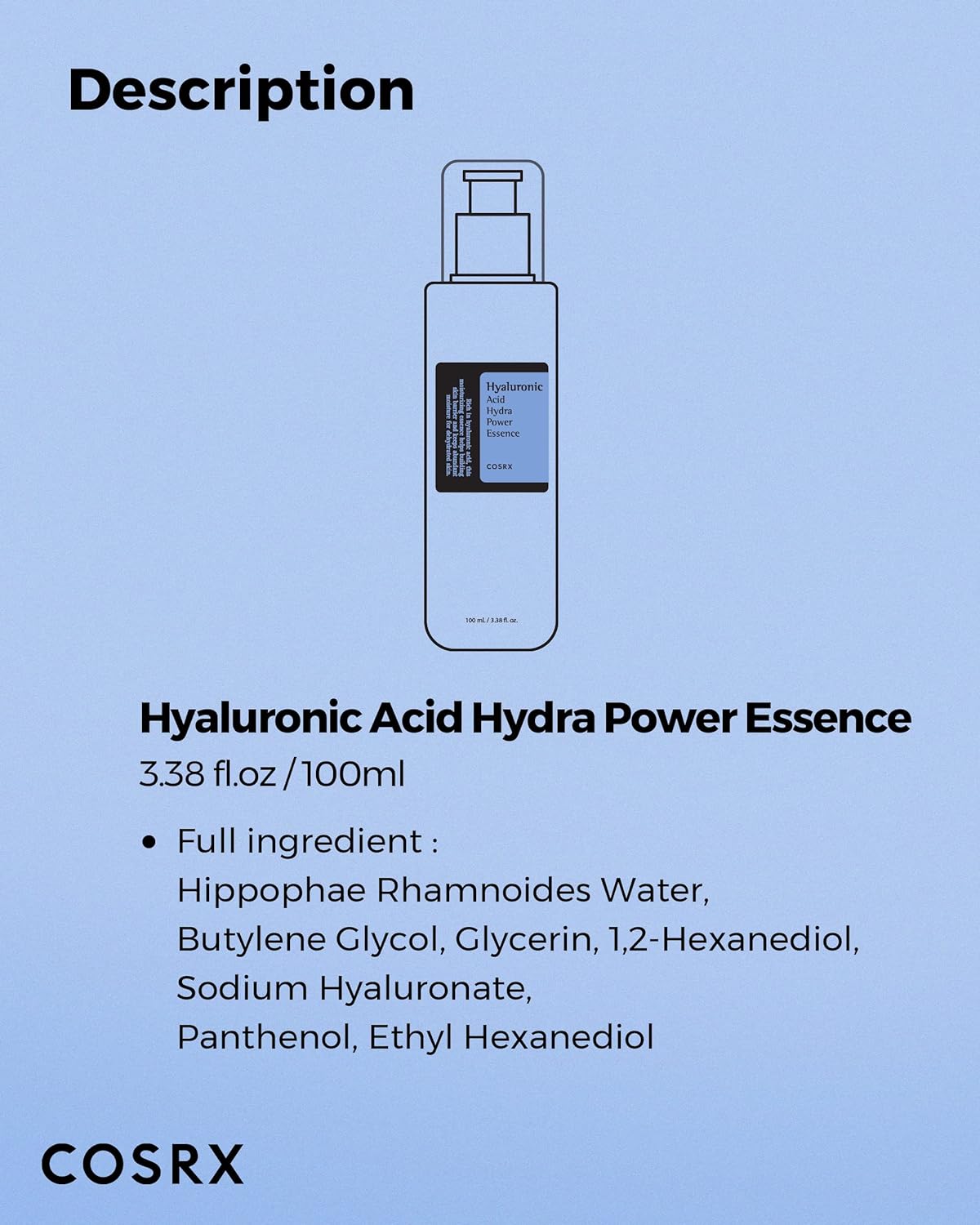 COSRX Hyaluronic Acid Hydra Power Essence 100ml (EXP 2026/08/07) - Image 7
