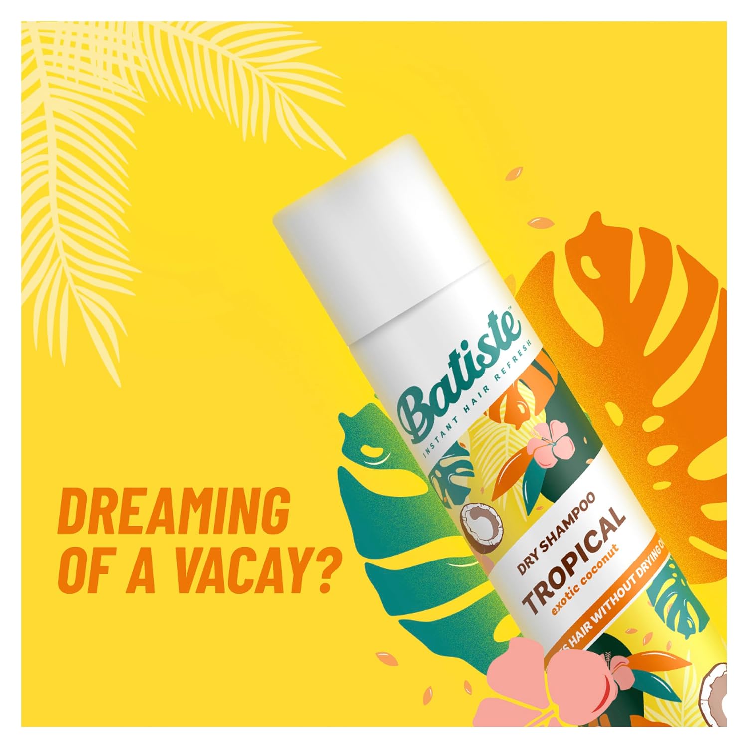 Batiste Dry Shampoo TROPICAL SCENT 200ml - Image 4