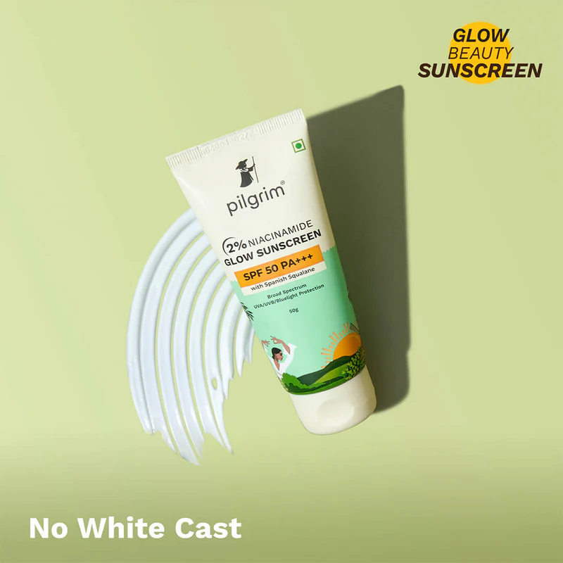 PILGRIM 2% Niacinamide Glow Sunscreen SPF 50 PA+++ 50g - Image 4