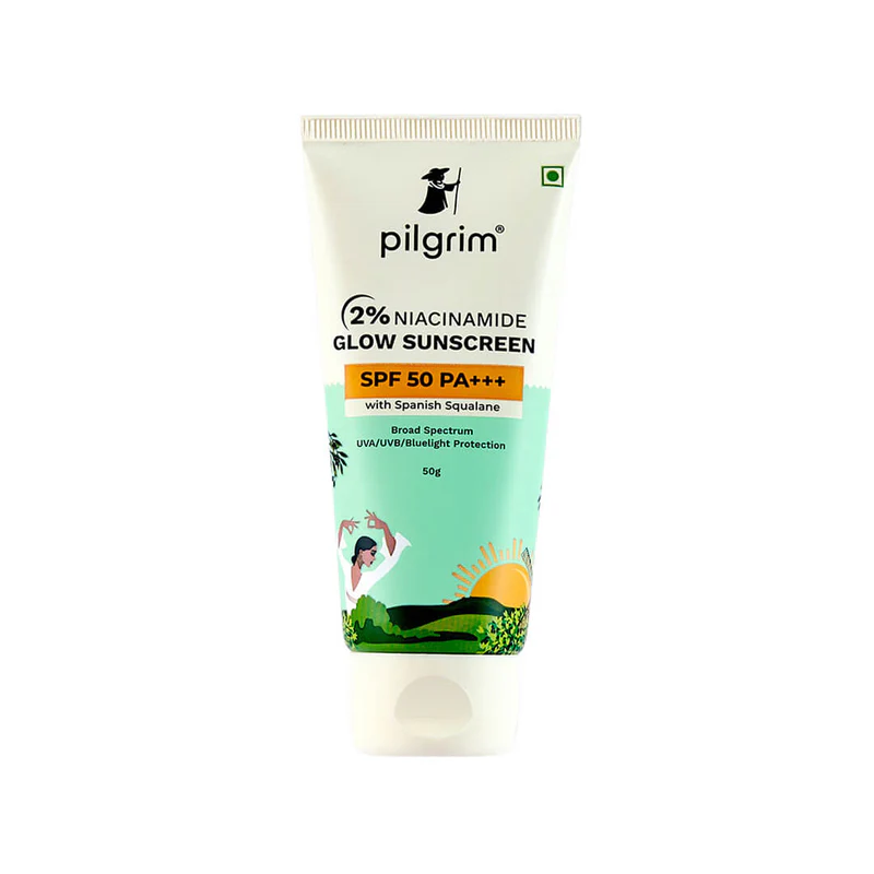 PILGRIM 2% Niacinamide Glow Sunscreen SPF 50 PA+++ 50g