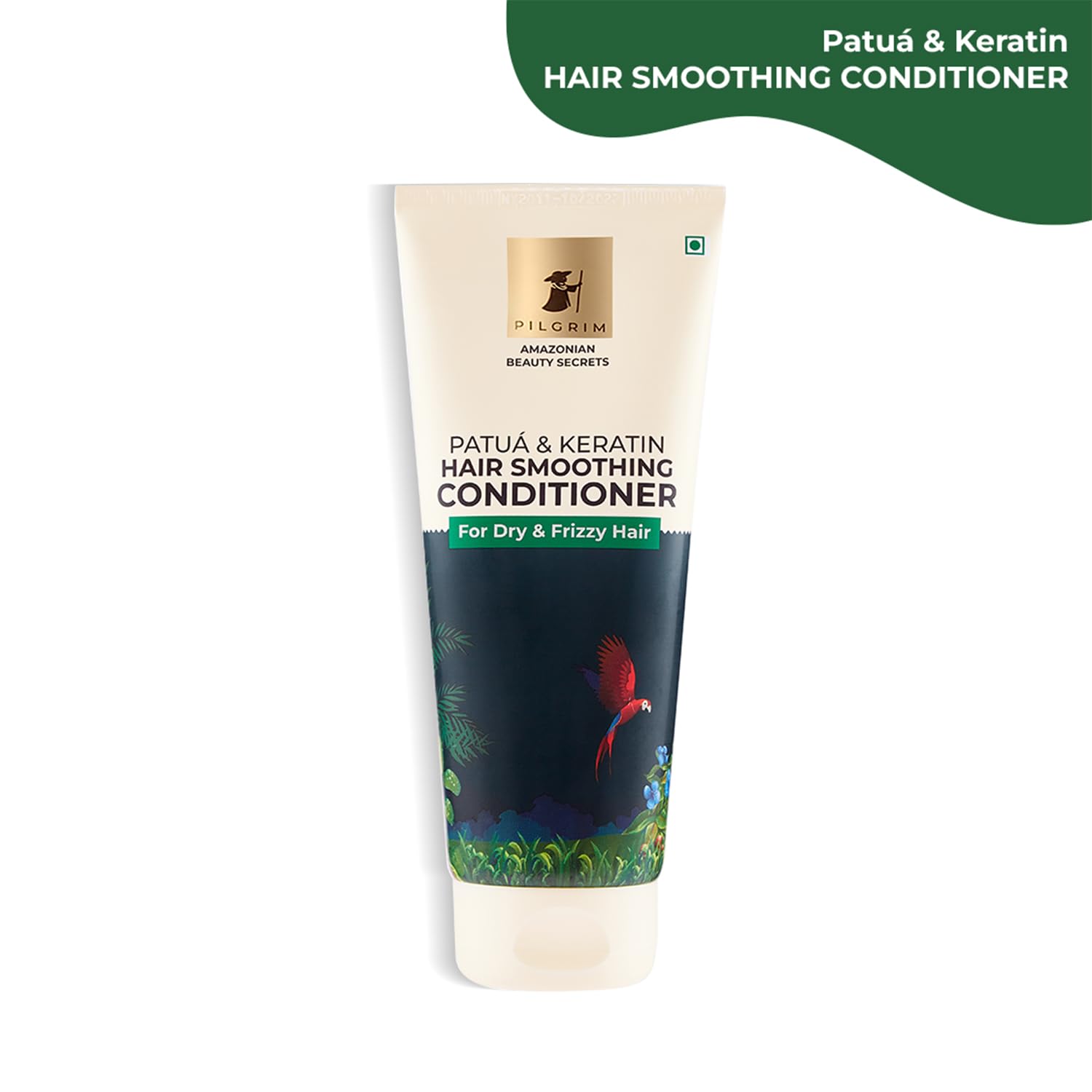 Pilgrim Amazonian Patuá & Keratin Hair Smoothing Conditioner-Unscented- For Dry & Frizzy Hair 200ml - Image 2