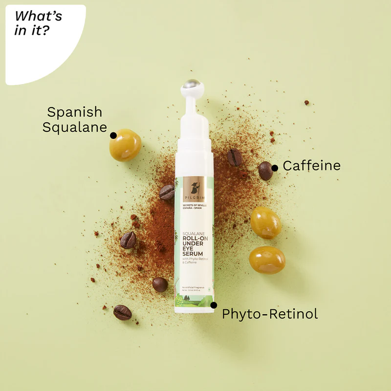 PILGRIM Squalane Roll-On Under Eye Serum 15ML - Image 3