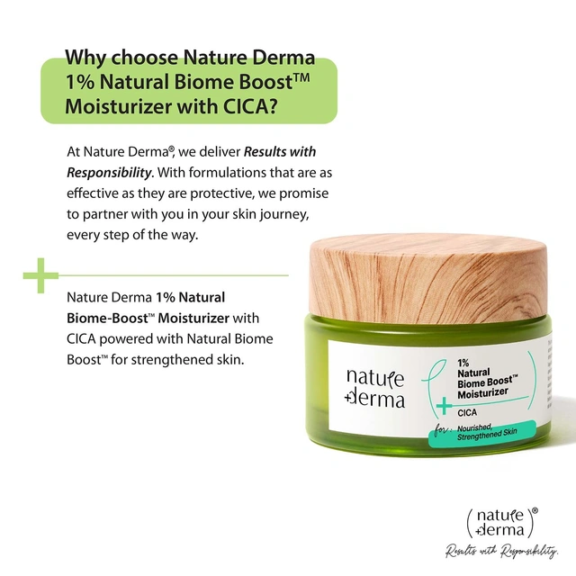 Nature Derma 1% Natural Biome-Boost Moisturizer with CICA 50ml - Image 5