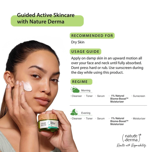 Nature Derma 1% Natural Biome-Boost Moisturizer with CICA 50ml - Image 7