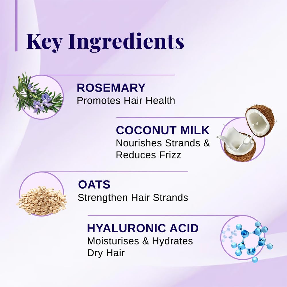Bare Anatomy Hydrating Shampoo with Rosemary & Coconut Milk for Smooth & Silky Hair 200ml - Image 4