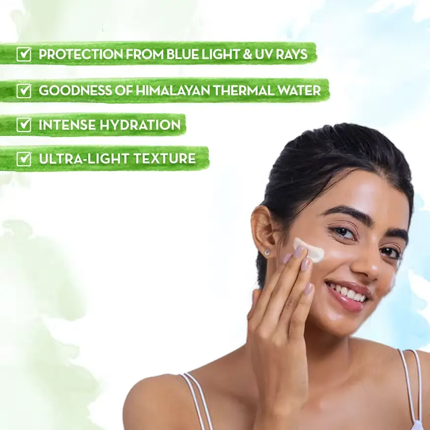Aqua Glow Hydrating Sunscreen Gel with Himalayan Thermal Water and Hyaluronic Acid – 50 g - Image 4