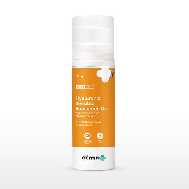 THE DERMA CO. Hyaluronic Invisible Sunscreen Gel with Hyaluronic Acid & Vitamin E - 50g