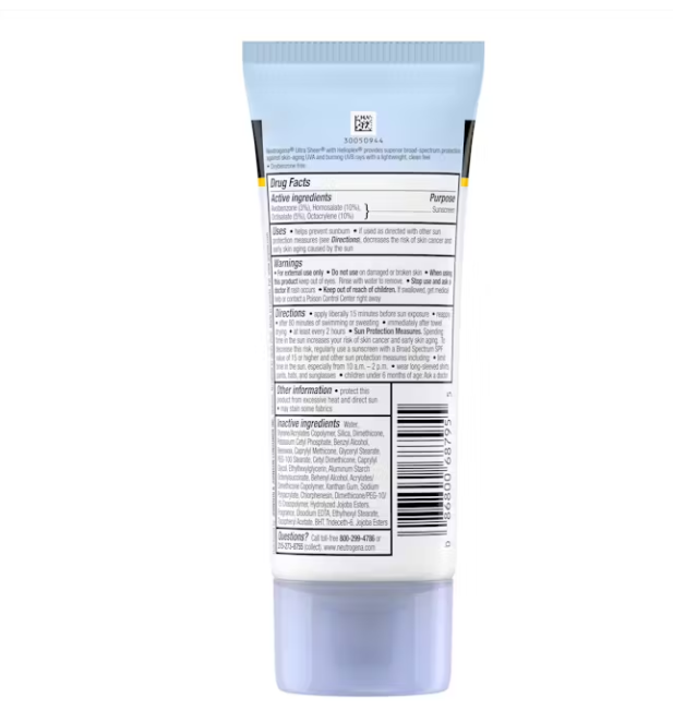 NEUTROGENA Ultra Sheer® Dry-Touch Sunscreen Broad Spectrum SPF 45 (88ml) - Image 2