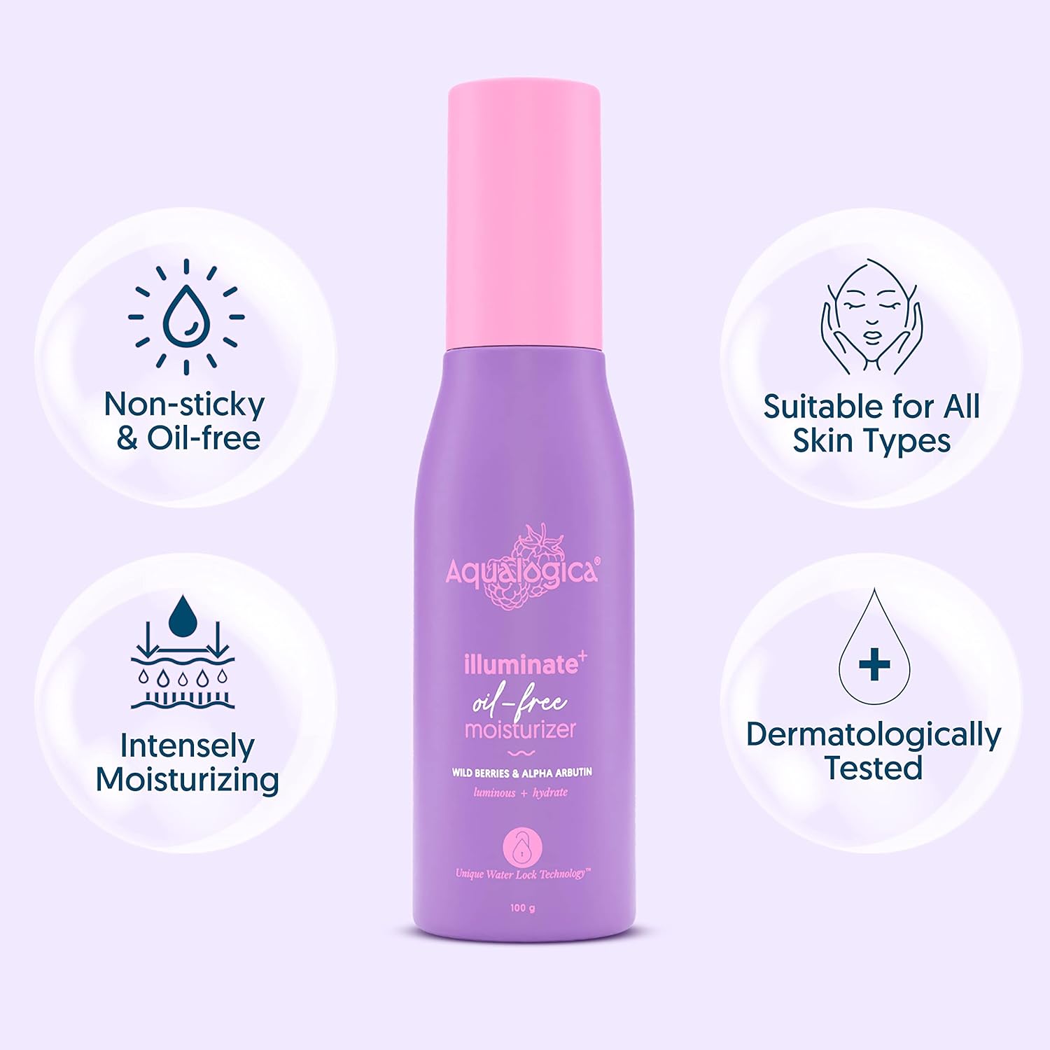 Aqualogica Illuminate+ Oil Free Face Moisturizer 100gm - Image 3