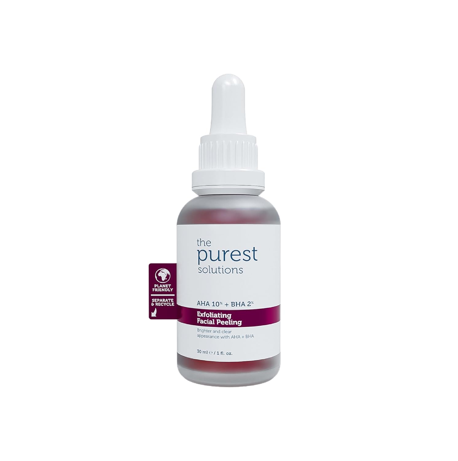 The Purest Solutions AHA 10% + BHA 2% Exfoliating Facial Peeling 30ml