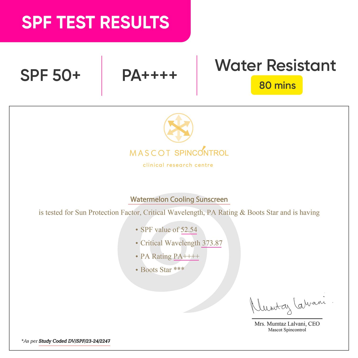 Watermelon Cooling Hyaluronic Sunscreen SPF 50+, PA++++ 50g - Image 3