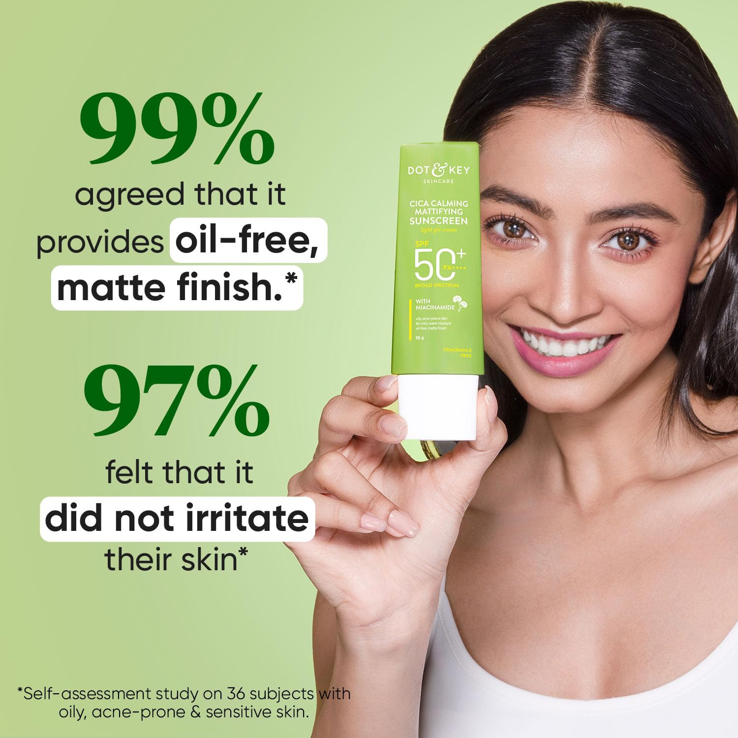 Dot & Key Cica & Niacinamide Mattifying Sunscreen SPF 50+ PA++++ 80G - Image 5